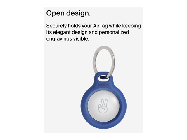 Belkin Secure Holder with Keyring for AirTag - Blue