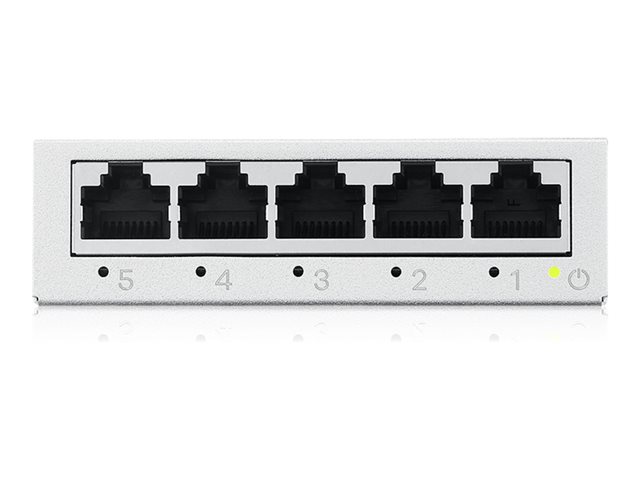 Zyxel GS-100 series GS-105B - Version 5 - switch - unmanaged - 5 x 10/100/1000 - desktop, wall-mountable