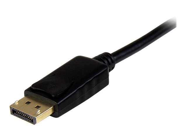 StarTech.com 6.5 ft / 2m DisplayPort to HDMI converter cable - 4K (DP2HDMM2MB) - Adapter cable - DisplayPort male to HDMI male - 2 m - black - 4K support - for P/N: DK30CH2DEP, DK30CH2DEPUE, DK30CH2DPPD, DK30CH2DPPDU, DK30CHDDPPD, DK30CHDPPDUE