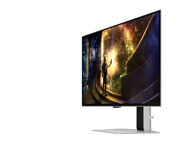 Samsung Odyssey OLED G6 S27DG612SU - G61SD Series - OLED monitor - gaming - 27\" - 2560 x 1440 QHD @ 240 Hz - 250 cd/m² - 1000000:1 - HDR10, HDR10+ Gaming - 0.03 ms - 2xHDMI, DisplayPort - silver