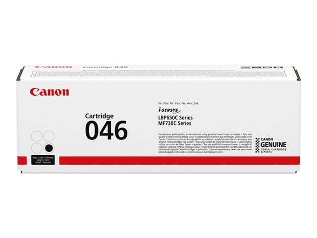 Canon 046 - Black - original - toner cartridge - for imageCLASS LBP654, MF731, MF735, i-SENSYS LBP653, LBP654, MF732, MF734, MF735