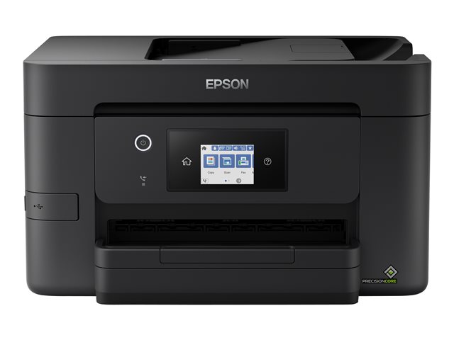 Epson WorkForce Pro WF-3825DWF - Multifunction printer - 215.9 x 355.6 mm (original) - A4/Legal (media) - up to 21 ppm (printing) - 250 sheets - 33.6 Kbps - USB 2.0, Gigabit LAN, Wi-Fi(n), USB host