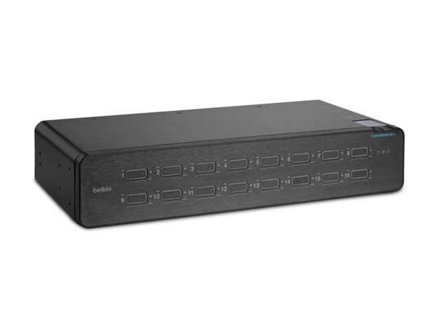 Belkin Universal Secure Single-Head - 2nd Generation - KVM / audio switch - 16 x KVM / audio - 1 local user - desktop - TAA Compliant
