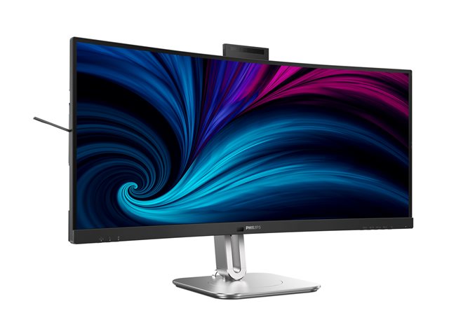 34B2U6603CH 34\" CURVE VA UWQHD 21/9 TB4 USB-C Docking, 4 ms, 3440x1440@120Hz, TB4 3xUSB-C -DP-2xHDMI-DPout-RJ45 & 4xUSB 3.2 & USB-C, Brightness 550 cd/m², S Contrastratio 80M:1, Viewing angle 178°/178°, Windows Hello™ pop-up webcam, KVM, Speakers, He