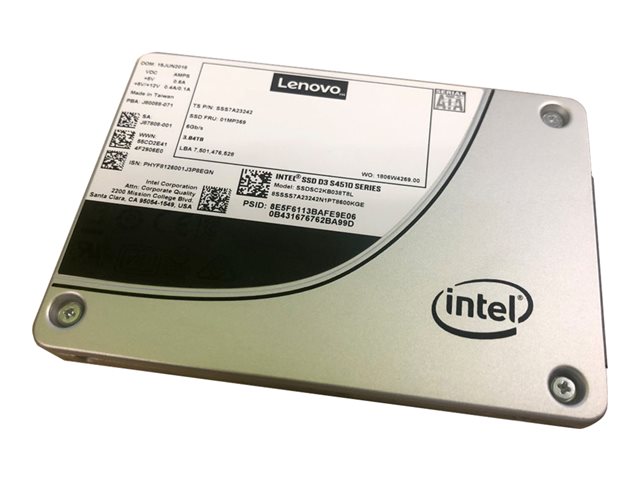 Intel S4510 Entry - SSD - 480 GB - internal - 3.5\" - SATA 6Gb/s - for ThinkSystem ST50 7Y48, 7Y49