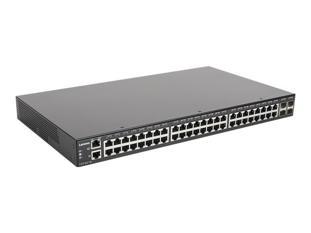 Lenovo CE0152TB 7Z37 - Switch - L3 - Managed - 48 x 100/1000/10000 + 4 x 1 Gigabit / 10 Gigabit SFP+ - side to side airflow - rack-mountable - for ThinkAgile HX3721 Certified Node 7Y88