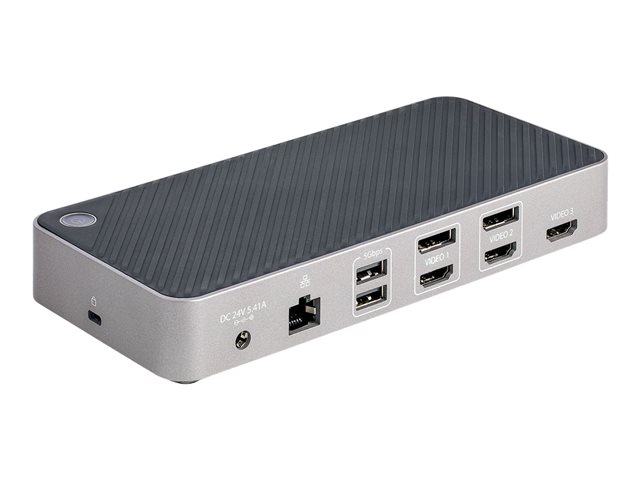 StarTech.com USB-C Triple Monitor Docking Station - HDMI/DP Triple 4k USB-C Dock - 5x USB Hub - GbE - 100W PD - Universal Multi Monitor Docking Station - Thunderbolt 3/4 Compatible (116E-USBC-DOCK) - Docking station - USB-C - 1GbE
