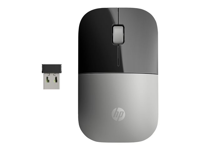 HP Z3700 - Mouse - wireless - 2.4 GHz - USB wireless receiver - silver - for HP 20, 22, 24, 27, 460, Pavilion 24, 27, 590, 595, TP01, Pavilion Laptop 14, 15