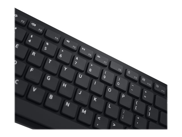 Dell Pro KM5221W - Keyboard and mouse set - wireless - 2.4 GHz - QWERTY - UK - black