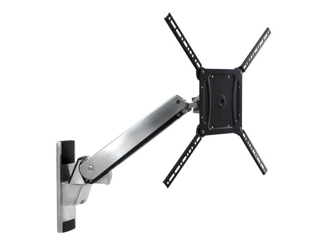 Ergotron Interactive Arm VHD - Mounting kit (articulating arm, VESA adapter, wall mount bracket) - Constant Force Technology - for LCD display - aluminium - black trim, polished aluminium - screen size: 40\"-63\"