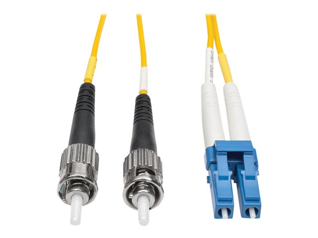 Eaton Tripp Lite Series Duplex Singlemode 9/125 Fiber Patch Cable (LC/ST), 2M (6 ft.) - Patch cable - LC single-mode (M) to ST single-mode (M) - 2 m - 2 m - fibre optic - duplex - 9 / 125 micron - yellow