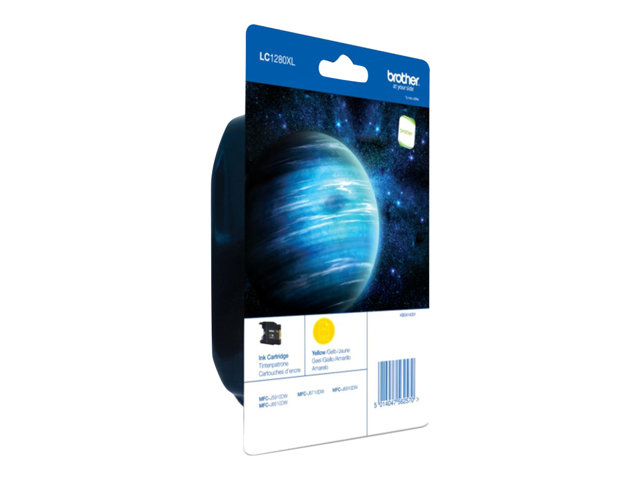 Brother LC1280XLYBP - High capacity - yellow - original - blister - ink cartridge - for Brother MFC-J5910DW, MFC-J6510DW, MFC-J6710DW, MFC-J6910DW