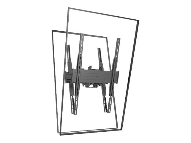Chief Fusion LCB1UP - Mounting component (back-to-back adapter, 2 interface plates) - for 2 flat panels - black - screen size: 32\"-60\" - mounting interface: from 200 x 100 mm - pole mount