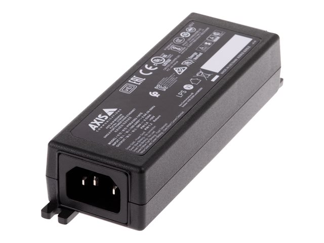 AXIS Midspan - PoE injector - AC 100-240 V - 30 Watt - output connectors: 1 - United Kingdom - black - for AXIS M3205, M4308, P1455, P3247, P3248, P3255, P3818, Q1615, Q1952, Q3536, P37 Series