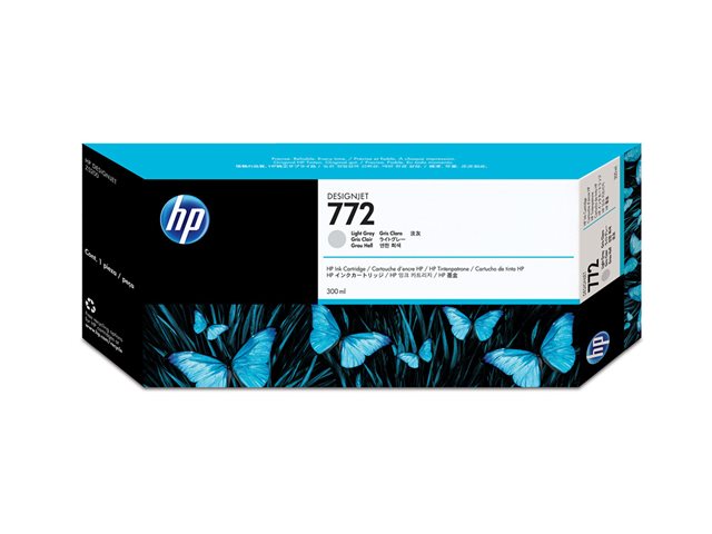 HP 772 - 300 ml - light grey - original - DesignJet - ink cartridge - for DesignJet HD Pro MFP, Z5200, Z5200 PostScript, Z5400 PostScript ePrinter