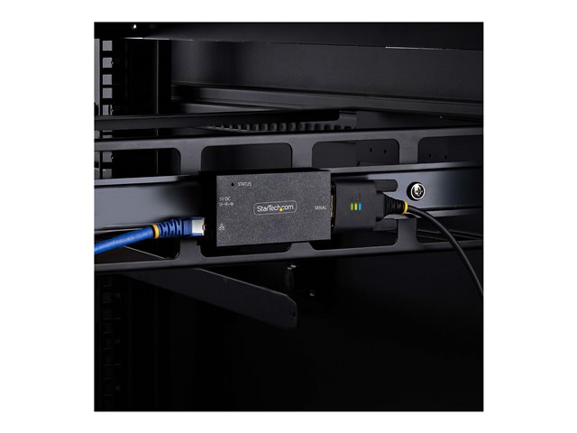 StarTech.com Serial to Ethernet Adapter, IP LAN to RS232 DB9 Converter - Device server - 100Mb LAN, RS-232 - wall / DIN rail mountable - TAA Compliant