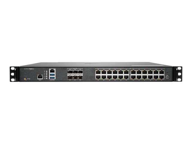 SonicWall Gen 7 NSa Series 4700 - Security appliance - 10GbE, 5GbE, 2.5GbE - 1U - SonicWALL Secure Upgrade Program - rack-mountable