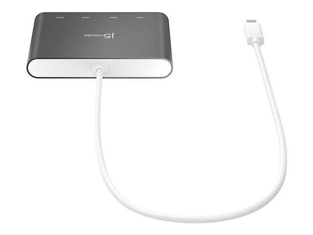 USB-C to 4 Port HDMI Multi Monitor Adapt