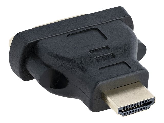 StarTech.com HDMI Male to DVI Female - HDMI to DVI-D Adapter - Bi-Directional - DVI to HDMI (HDMIDVIMF) - Adapter - dual link - HDMI male to DVI-D female - black - for P/N: DK31C3HDPD, DK31C3HDPDUE, SV221HUC4K, SV231DHU34K6, SV231HU34K6, SV431HU34K6
