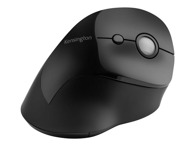 Kensington Pro Fit Ergo Vertical Wireless Mouse - Vertical mouse - ergonomic - right-handed - 6 buttons - wireless - 2.4 GHz - USB wireless receiver - black