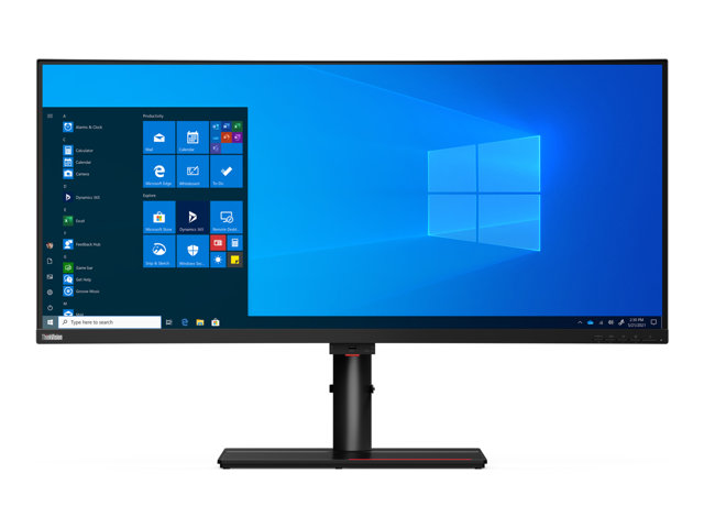 Lenovo ThinkVision P40w-20 - LED monitor - curved - 40\" (39.7\" viewable) - 5120 x 2160 WUHD @ 75 Hz - IPS - 300 cd/m² - 1000:1 - 4 ms - 2xThunderbolt 4, DisplayPort, HDMI - raven black - Campus