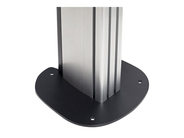 B-TECH - Mounting component (bolt-down floor base) - fixed - heavy duty steel - black