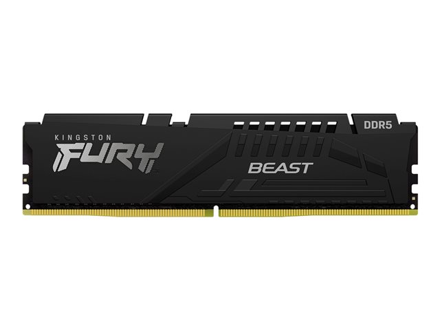 Kingston FURY Beast - DDR5 - module - 16 GB - DIMM 288-pin - 5600 MHz / PC5-44800 - CL40 - 1.25 V - unbuffered - on-die ECC - black