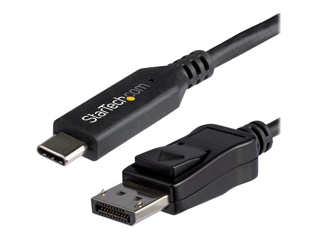 StarTech.com 6ft/1.8m USB C to DisplayPort 1.4 Cable, 4K/5K/8K USB Type-C to DP 1.4 Alt Mode Video Adapter Converter, HBR3/HDR/DSC, 8K 60Hz DP 1.4 Monitor Cable for USB-C and Thunderbolt 3 - 8K USB-C to DP Cable - External video adapter - USB-C - DisplayPort - black - for P/N: TB4CDOCK