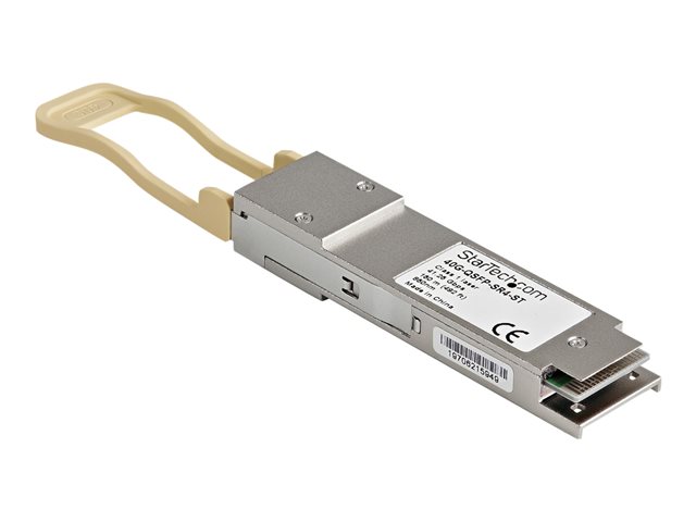 StarTech.com Brocade 40G-QSFP-SR4 Compatible QSFP+ Module, 40GBASE-SR4, 40GbE Multimode Fiber MMF Optic Transceiver, 40GE Gigabit Ethernet QSFP+, MPO Connector, 150m, 850nm, DDM, Mini GBIC - Lifetime Warranty (40G-QSFP-SR4-ST) - QSFP+ transceiver module (equivalent to: Brocade 40G-QSFP-SR4) - 40 Gigabit LAN - 40GBASE-SR4 - MPO multi-mode - up to 150 m - 850 nm