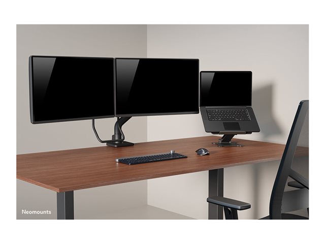 Neomounts - Stand - foldable - for notebook - aluminium - black - screen size: 11\"-15\"