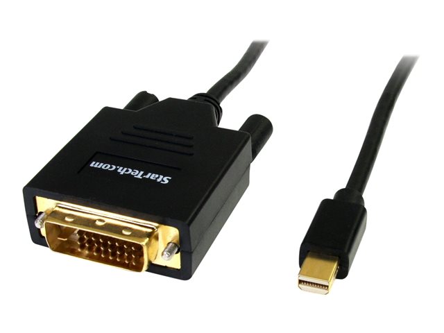 StarTech.com 6 ft Mini DisplayPort to DVI Cable - M/M - MDP to DVI Cable - MiniDP to DVI - Mini DP to DVI Converter (MDP2DVIMM6) - DisplayPort cable - Mini DisplayPort (M) to DVI-D (M) - 1.8 m - black