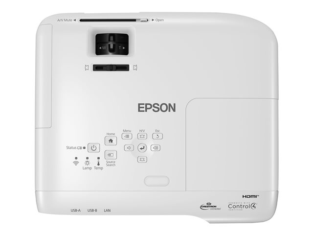 Epson EB-982W - 3LCD projector - 4200 lumens (white) - 4200 lumens (colour) - WXGA (1280 x 800) - 16:10 - LAN