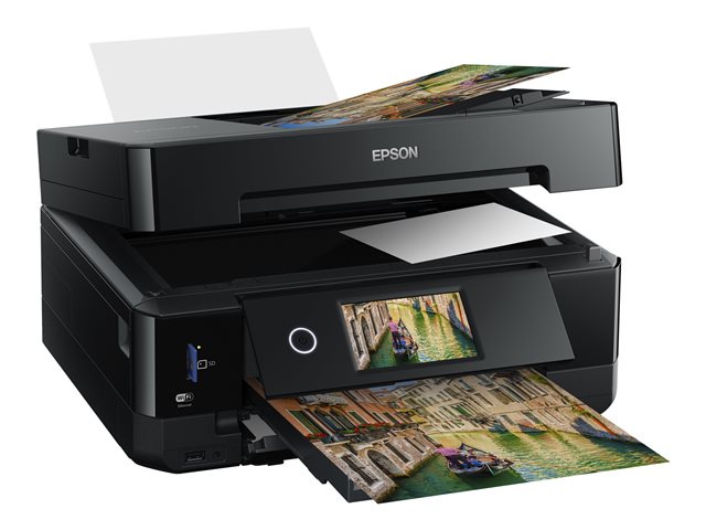 Epson Expression Premium XP-7100 Small-in-One - Multifunction printer - colour - ink-jet - Legal (216 x 356 mm) (original) - A4/Legal (media) - up to 11 ppm (copying) - up to 15.8 ppm (printing) - 120 sheets - USB 2.0, Gigabit LAN, Wi-Fi(n) - black