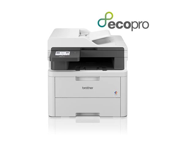 Brother MFC-L3740CDWE - Multifunction printer - colour - LED - A4/Legal (media) - up to 18 ppm (copying) - up to 18 ppm (printing) - 250 sheets - 33.6 Kbps - USB 2.0, Gigabit LAN, Wi-Fi(n)