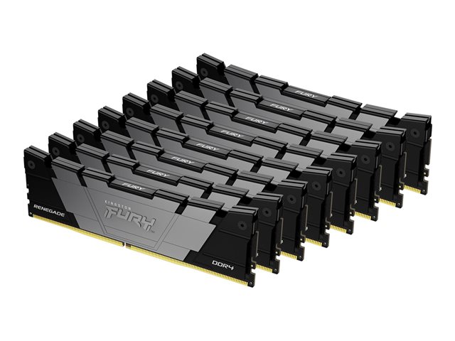 Kingston FURY Renegade - DDR4 - kit - 256 GB: 8 x 32 GB - DIMM 288-pin - 3200 MHz / PC4-25600 - CL16 - 1.35 V - unbuffered - non-ECC - black