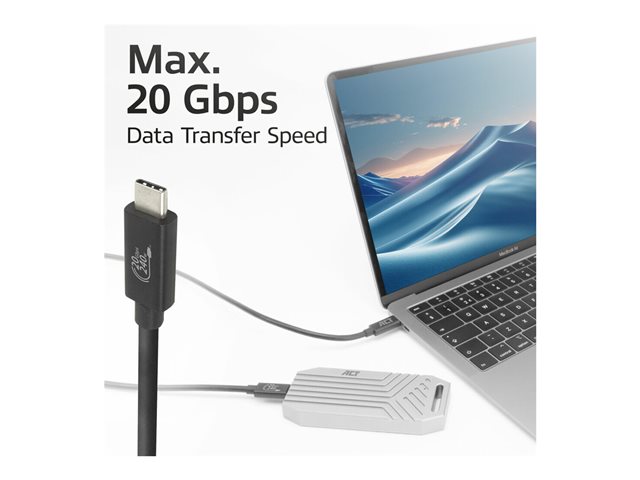 USB4 20Gbps 240W USB Type-C Cable USB-IF certified 2 meters