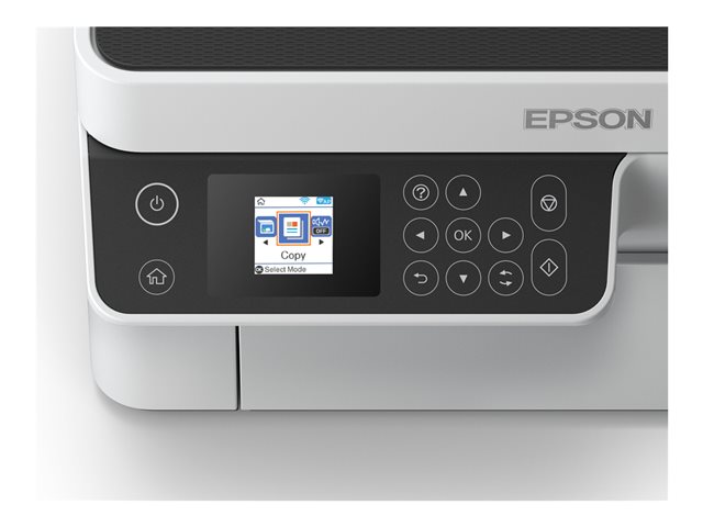 Epson EcoTank ET-M2120 - Multifunction printer - B/W - ink-jet - A4/Legal (media) - up to 15 ppm (printing) - 150 sheets - USB, Wi-Fi - white