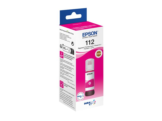 Epson EcoTank 112 - 70 ml - magenta - original - ink refill - for EcoTank L11160, L15150, L15160, L6460, L6490, L6550, L6570, L6580, EcoTank Pro L15180