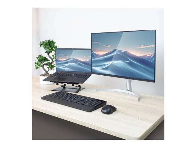 Foldable laptop stand alu stepless heigh