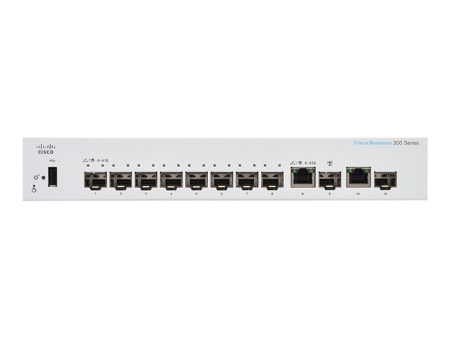 Bus 350 MgdSwitch 8p SFP Ext PS 2x1G