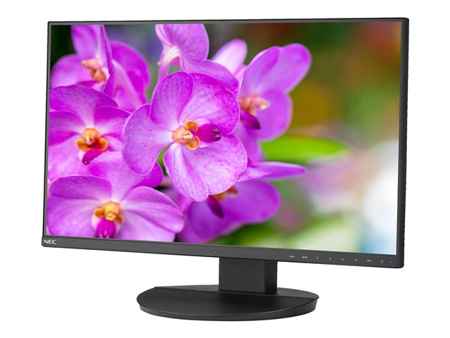 NEC MultiSync EA241F - LED monitor - 24\" (23.8\" viewable) - 1920 x 1080 Full HD @ 60 Hz - IPS - 250 cd/m² - 1000:1 - 5 ms - HDMI, DVI-D, VGA, DisplayPort - speakers - black
