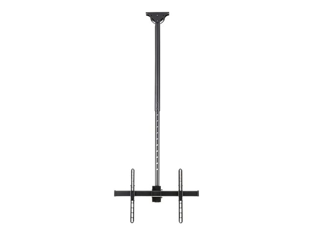 StarTech.com Ceiling TV Mount - 3.5' to 5' Pole - Full Motion - Supports Displays 32? to 75\" - For VESA Mount Compatible TVs (FLATPNLCEIL) - Bracket - for flat panel - steel - black - screen size: 32\"-75\" - ceiling mountable - for P/N: HDMIPLATE