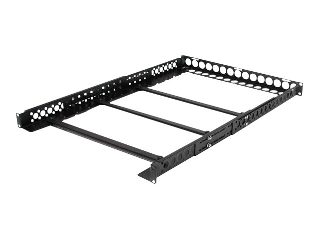 StarTech.com 1U Universal Server Rack Rails - TAA Compliant Adjustable Depth Server Mounting Rails - 19inch Rack Mount Rails (UNIRAILS1U) - Rack rail - black - 1U - 19\" - for P/N: RK2433BKM, RK2537BKM, RK3236BKF, RK4236BKB, RK4242BK24, RK4242BK30, RKQMCAB12V2