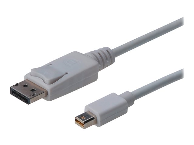 ASSMANN - DisplayPort cable - Mini DisplayPort (M) to DisplayPort (M) - 2 m - molded - white - for Apple iMac, Mac mini, Mac Pro, MacBook, MacBook Air, MacBook Pro