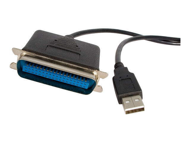 StarTech.com 10 ft USB to Parallel Printer Adapter - M/M - USB to ieee 1284 - USB to centronics - USB to Parallel Cable (ICUSB128410) - Parallel adapter - USB 2.0 - IEEE 1284 - black