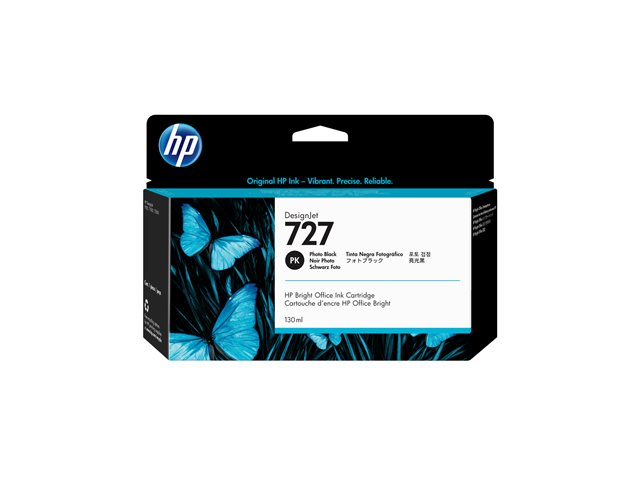 HP 727 - 130 ml - photo black - original - DesignJet - ink cartridge - for DesignJet T1500, T1530, T2500, T2530, T920, T930