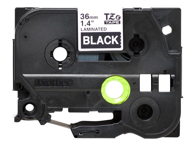 Brother TZe-365 - White on black - Roll (3.6 cm x 8 m) 1 cassette(s) laminated tape - for P-Touch PT-3600, 530, 9200, 9400, 9500, 9600, 9700, 9800, P900, P950, P-Touch R RL-700