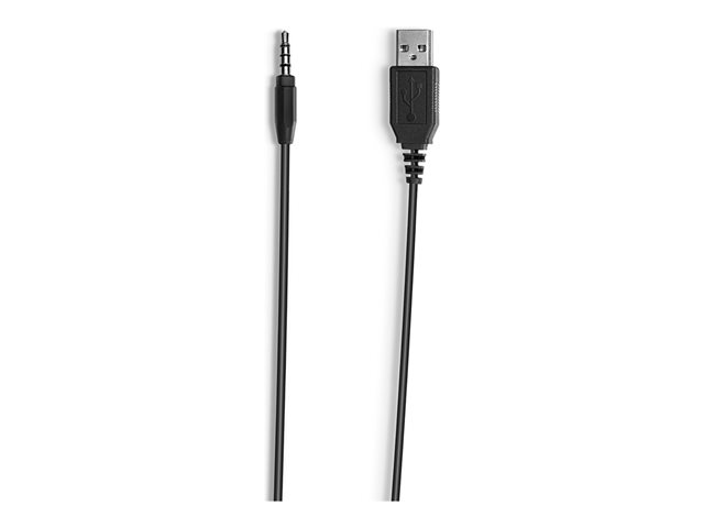 Jabra BIZ 1100 Duo - Headset - on-ear - wired - 3.5 mm jack - black - academic - Certified for Microsoft Teams, Zoom Certified