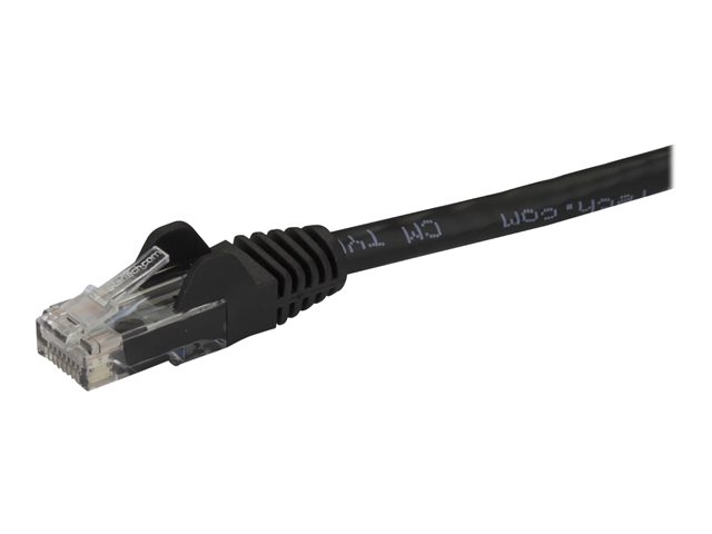 StarTech.com 7m CAT6 Ethernet Cable, 10 Gigabit Snagless RJ45 650MHz 100W PoE Patch Cord, CAT 6 10GbE UTP Network Cable w/Strain Relief, Black, Fluke Tested/Wiring is UL Certified/TIA - Category 6 - 24AWG (N6PATC7MBK) - Patch cable - RJ-45 (M) to RJ-45 (M) - 7 m - UTP - CAT 6 - molded, snagless - black