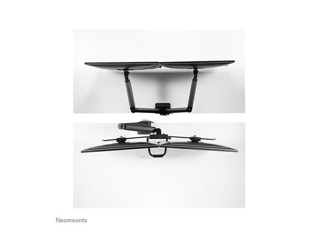 Neomounts DS75-450BL2 - Mounting kit (articulating arm, grommet clamp, topfix clamp) - full-motion - for 2 LCD displays - black - screen size: 17\"-32\" - desktop